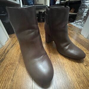 City Chic Dark Brown Heeled Boots